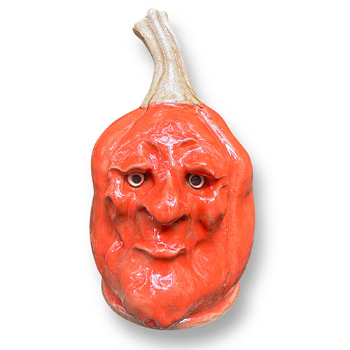 Tim Whitten 9" Pumpkin Face Jug DP5530